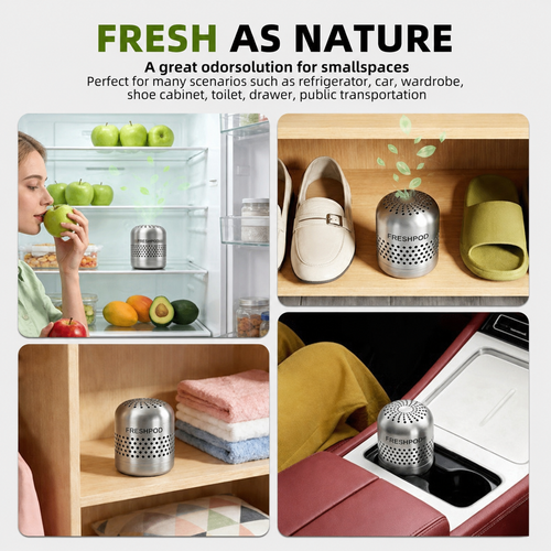 FreshPod™ by Bylo – Fridge Odor & Bacteria Purifier Destroys odors at the molecular level