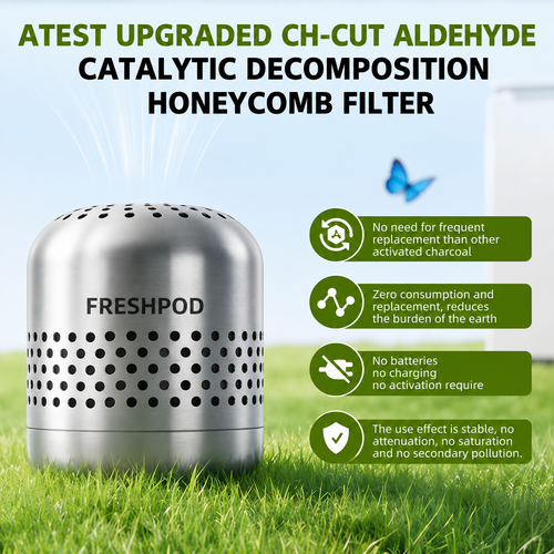 FreshPod™ by Bylo – Fridge Odor & Bacteria Purifier Destroys odors at the molecular level