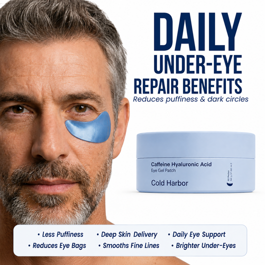 Cold Harbor™ Caffeine & Hyaluronic Acid Eye Patches | 60 Patches